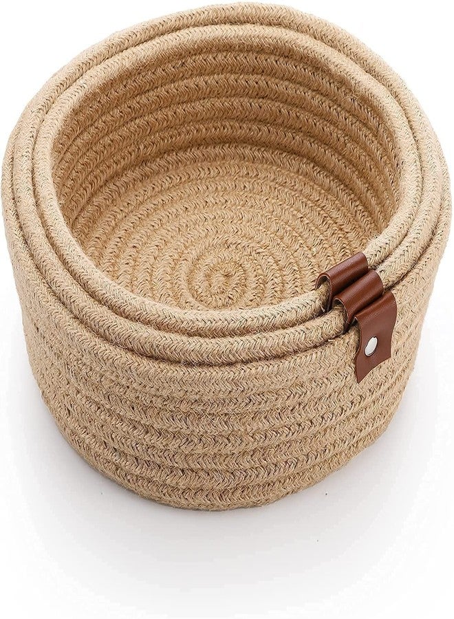 2 GUDD RUGS سلة غسيل قطنية من 2 جود روجز، حقيبة تخزين منزلية مصنوعة يدويًا، متعددة الأغراض مع مقبض لغرفة المعيشة والحمام والغسيل والألعاب - Image 1