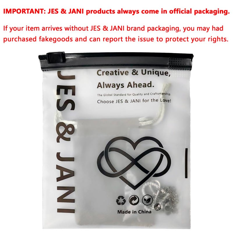 JES & JANI Infinity Heart Necklace for Women, Love Heart Pendant with Cubic Zirconia and Infinity Necklace, 925 Sterling Silver Heart Necklace for Girlfriend - Image 2