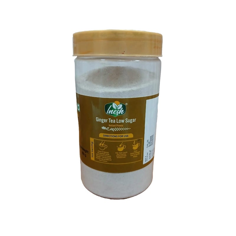 Inesh Ginger Tea Low Sugar Instant premix jar 450gm - Image 4