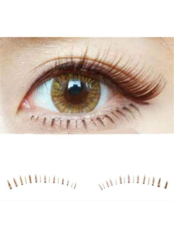 Dorisue Bottom Lashes Natural Lower Lashes Bottom Eyelashes Black Or Brown Eyelashes Natural Look Face Lashes Set 10 Pairs Lashes Pack - Image 1