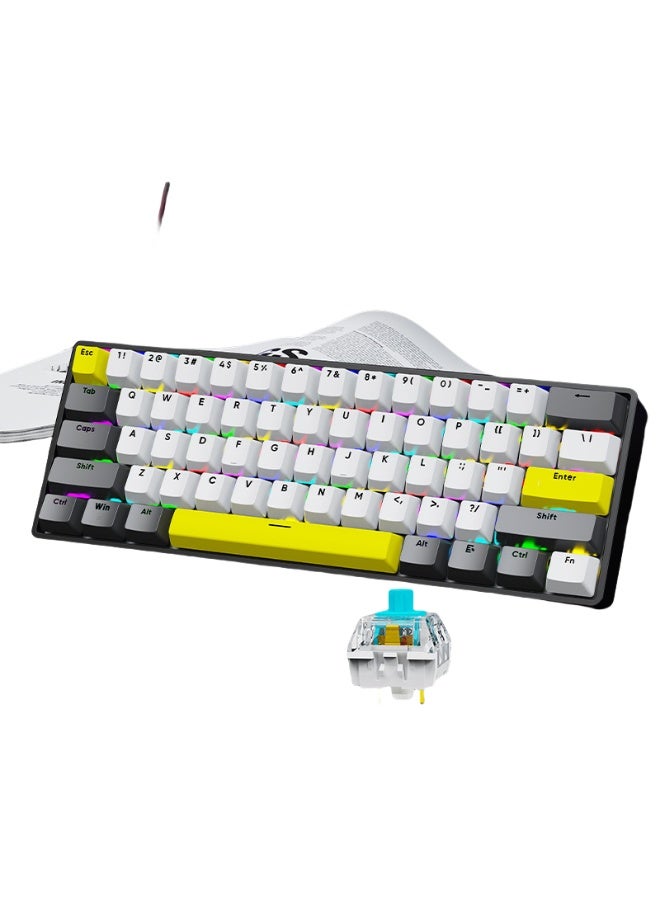 EBMINI New Wired Mechanical Tactile Backlit Gaming Keyboard