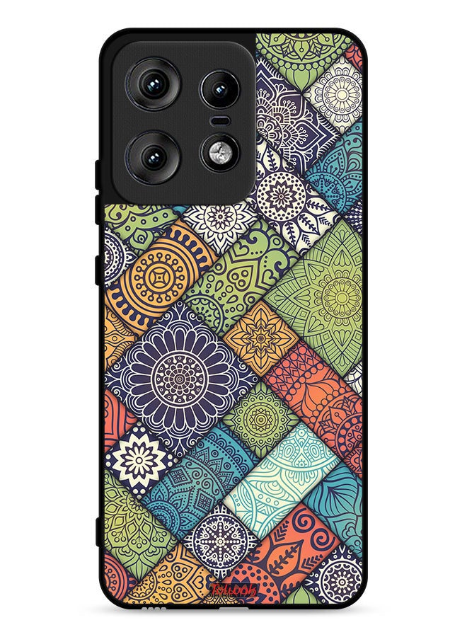 Tolwak Motorola Edge 50 Pro 5G Protective Case Cover Mandala Pattern - Image 1
