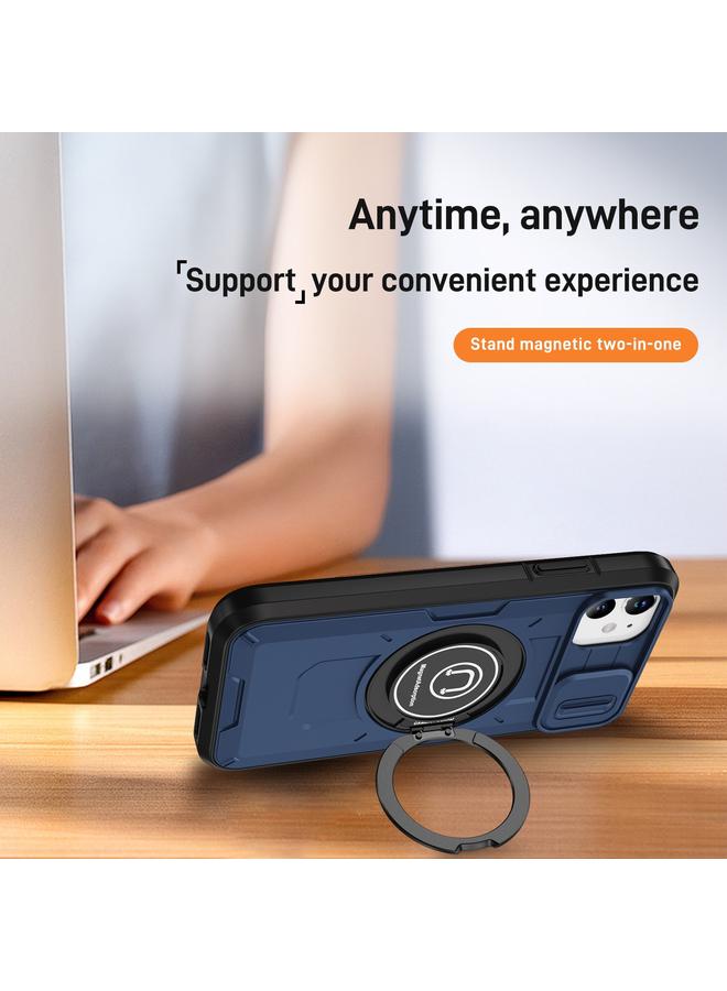 زبون جراب لهاتف iPhone 11 مزود بحامل مغناطيسي من مادة TPU الهجينة مع حامل هاتف منزلق لهاتف iPhone 11 - Image 5