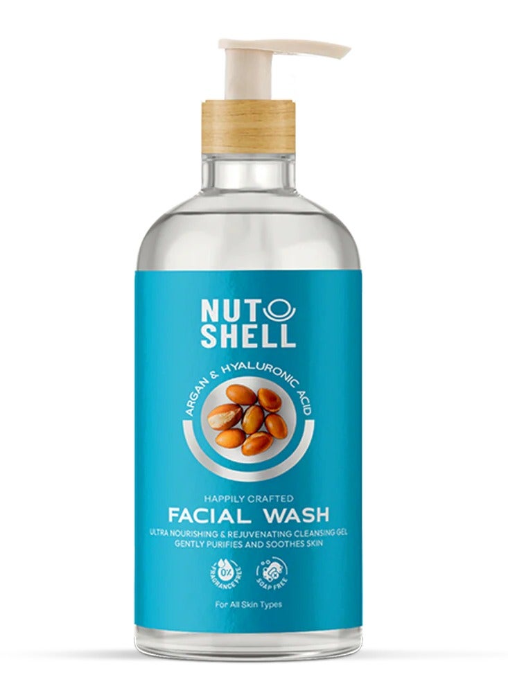 NUTSHELL Argan & Hyaluronic Acid Facial Wash