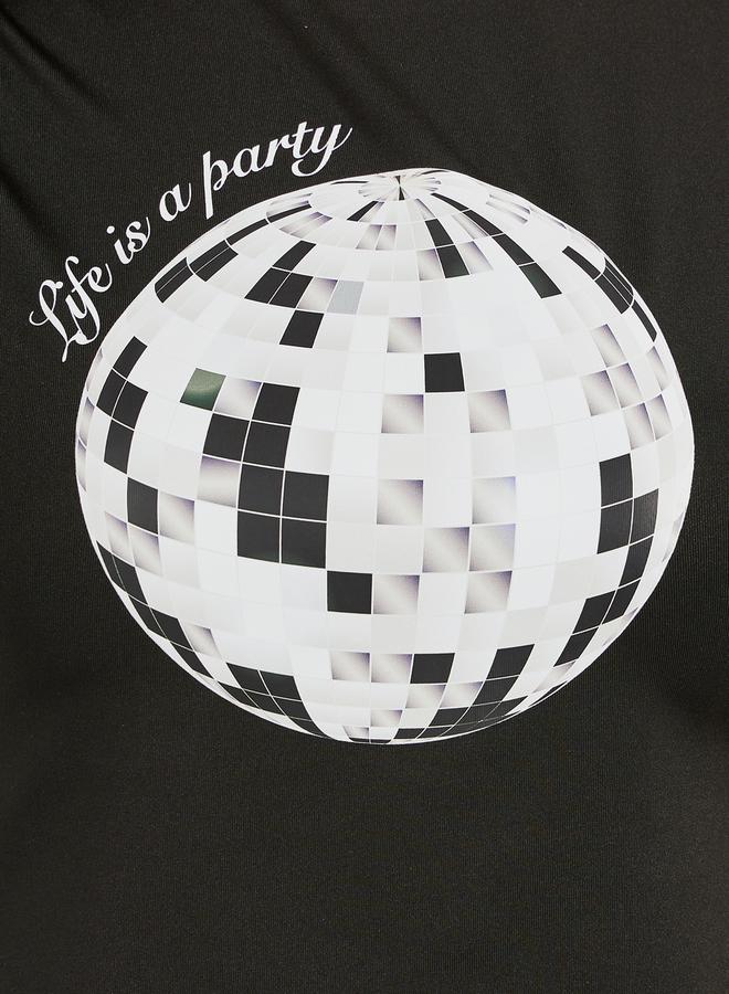 ستايلي تيشيرت قصير بطبعة جرافيك ورقبة دائرية - Image 4