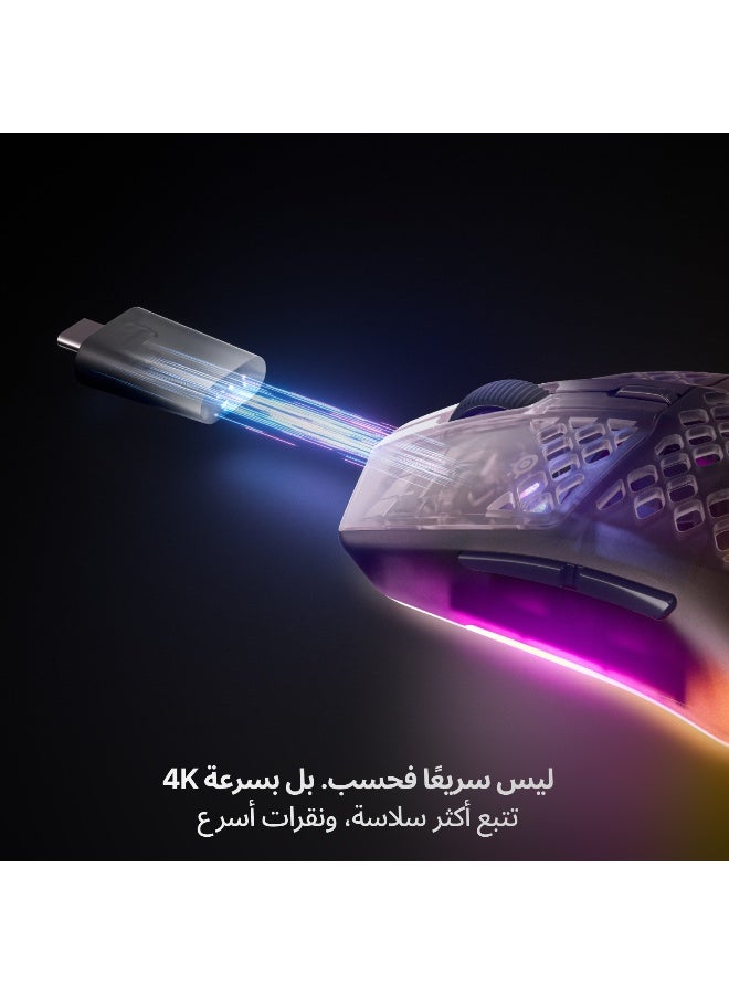 SteelSeries AEROX 3 GEN 2 Wireless Gaming Mouse SHAD- White-62717 - Image 3