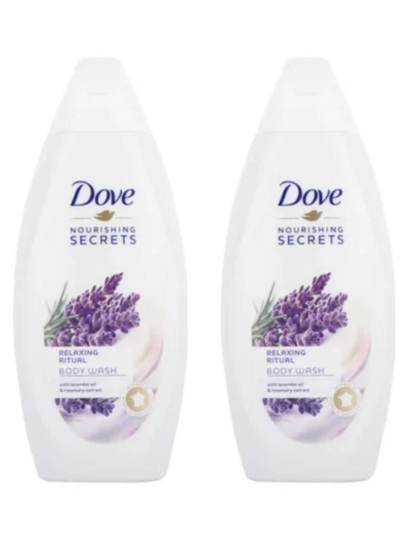 دوف غسول الجسم المغذي والمريح من نوريشينغ سيكريت ريتوال 200 مل، قطعتان
