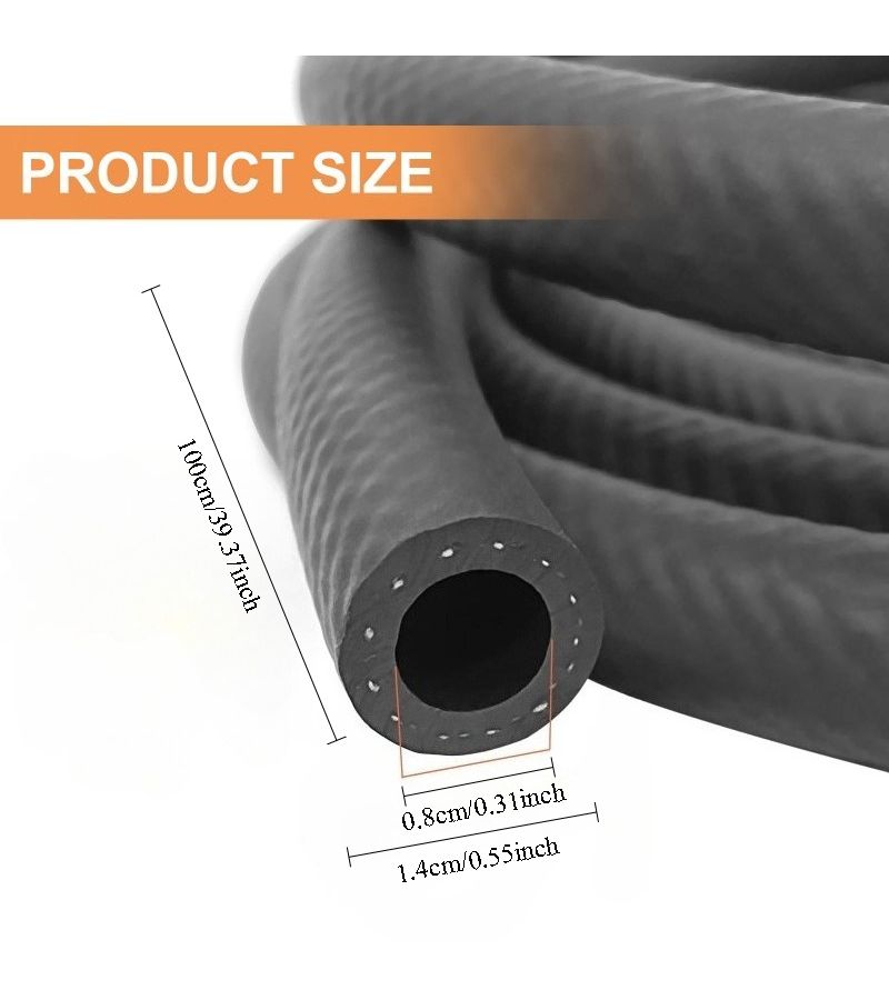 8mm ID Gasoline Diesel Fuel Hose 39.37 Inch for Cars Trucks Tractors - Image 2
