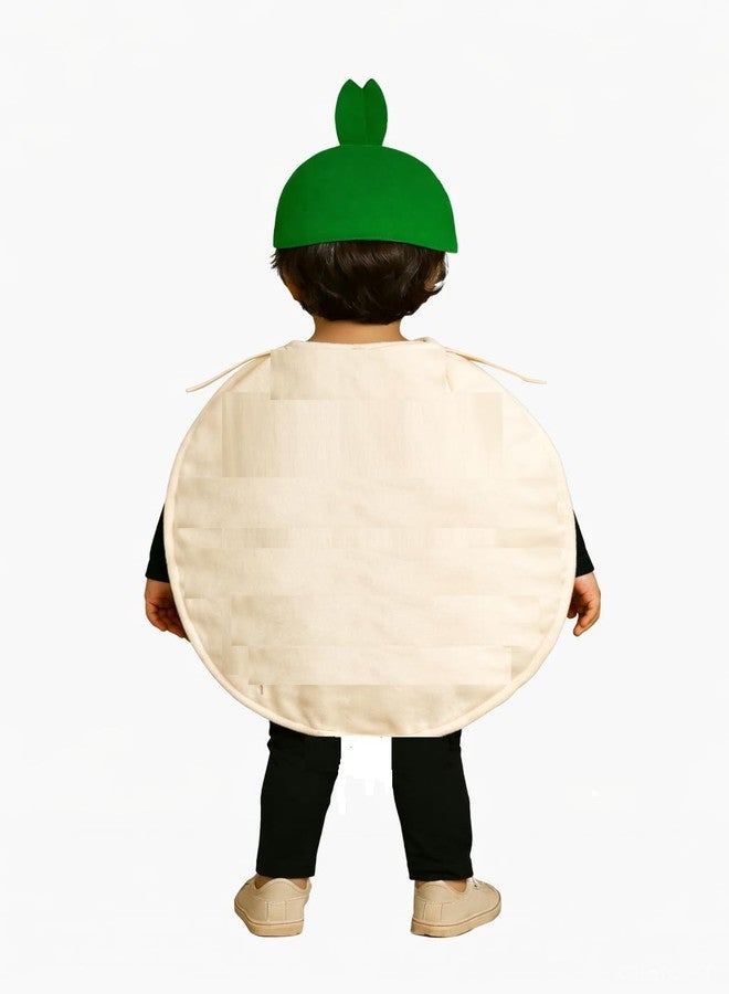 QuickBazaar Fruits & Vegetable Cutout Costume for Kids/Apple, Mango, Banana, Carrot, Brinjal, Tomato, Watermelon & More/Perfect for Fancy Dress Costume & Stage Shows (Potato Cutout, 3-4 Years) - Image 2