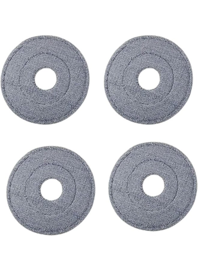 Zalcoon 4 Pack Thick Microfiber Mop Pad Refill for Round Mop and Bucket