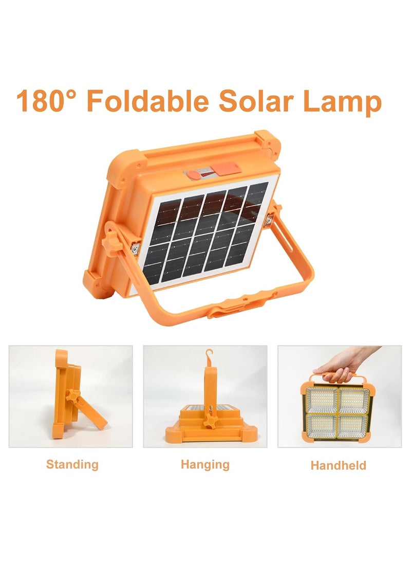 BLOOMING TIME Solar Outdoor Flood Light ,Emergency Lighting, Four-Stage Dimming, Long Battery Life, High Power, Aluminum And Glass Materials - Image 1