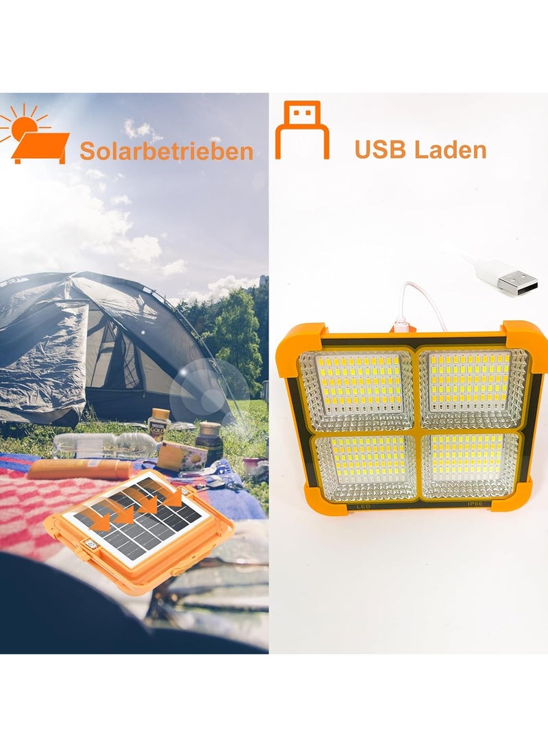 BLOOMING TIME Solar Outdoor Flood Light ,Emergency Lighting, Four-Stage Dimming, Long Battery Life, High Power, Aluminum And Glass Materials - Image 3