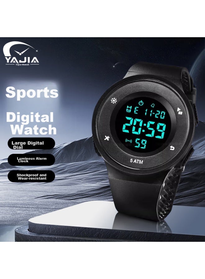 YAJIA Yajajia Electronic Watch For Boys, Middle And High School Students, Waterproof, Luminous, Multifunctional Sports Watch - Image 1