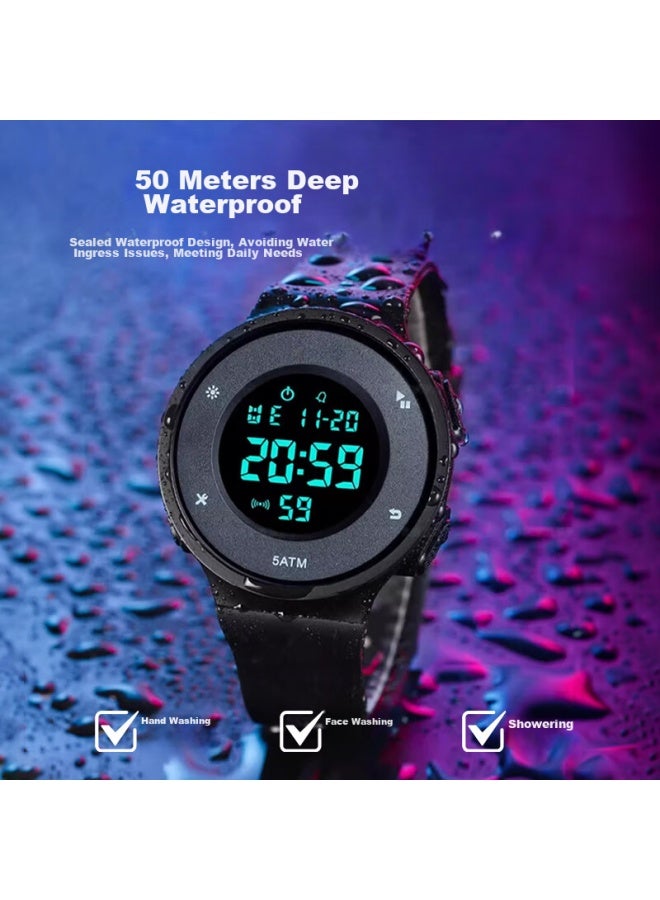 YAJIA Yajajia Electronic Watch For Boys, Middle And High School Students, Waterproof, Luminous, Multifunctional Sports Watch - Image 5