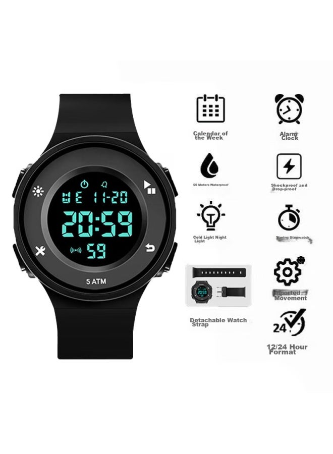 YAJIA Yajajia Electronic Watch For Boys, Middle And High School Students, Waterproof, Luminous, Multifunctional Sports Watch - Image 2