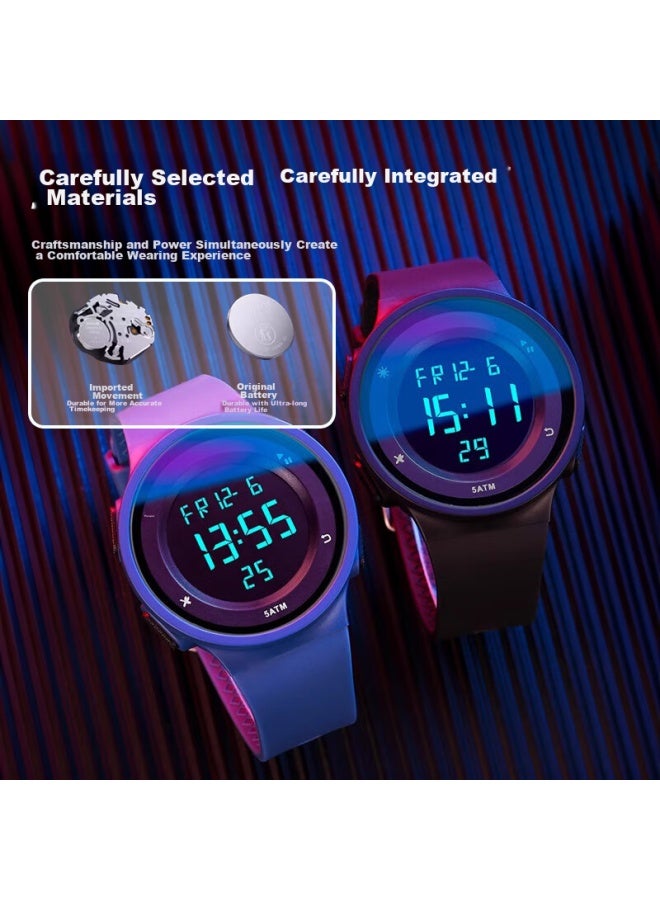 YAJIA Yajajia Electronic Watch For Boys, Middle And High School Students, Waterproof, Luminous, Multifunctional Sports Watch - Image 4