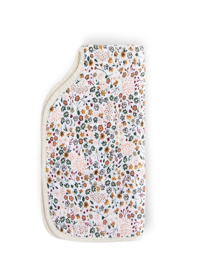 Little Unicorn Ultra-Absorbent Premium Burp Cloth | Soft on Baby's Skin | Larger Size | Ergonomic Design (Pressed Petals) - Image 3