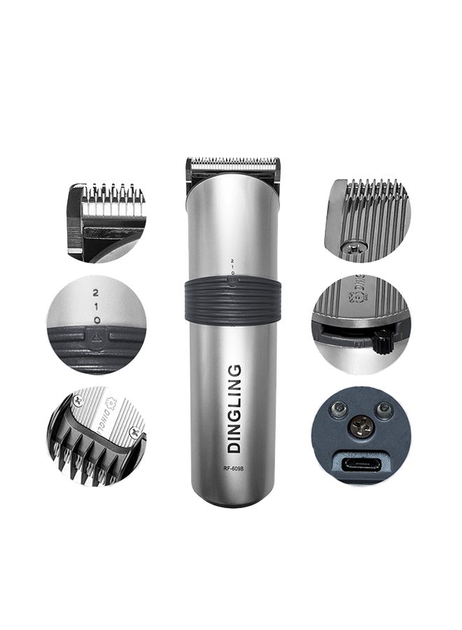 DINGLING Electric Hair Clipper RF-609B sliver - Image 5