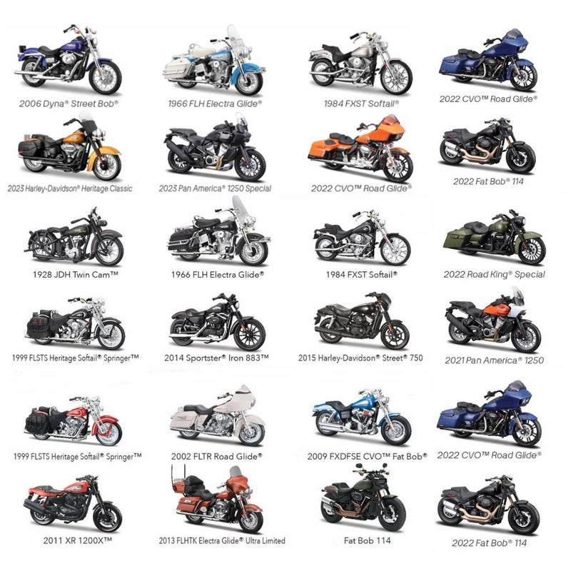 مايستو سلسلة دراجات هارلي اصدار (41/42/43/44) 48 قطعة اجمالي - 34360 - Image 1