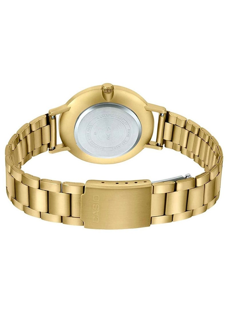 كاسيو ساعة كاسيو النسائية - LTP-VT01G-4B مينا وردية، سوار ذهبي - Image 3