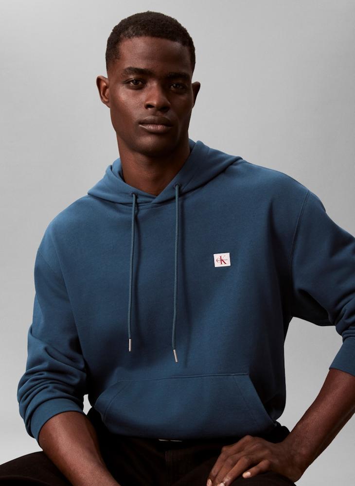 Calvin Klein Jeans Woven Label Terry Hoody - Image 4