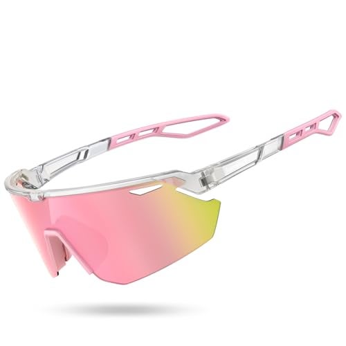 Lamicall Polarized Sports Sunglasses for Men Women Ultralight Adjustable Nose Pad UV400 Protection Sun Glasses for Cycling Running Baseball Fishing Golf Beach Volleyball - Image 1