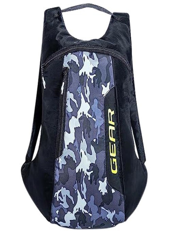 جير حقيبة ظهر Gear Fastpac سعة 11 لتر، عادية، قياسية، ذات قسمين، حقيبة ظهر/حقيبة يومية/حقيبة ظهر للمشي لمسافات طويلة/حقيبة للرجال/النساء (أسود-رمادي مموه) - Image 1