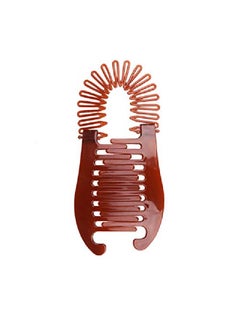 Suoirblss 2Pcs Plastic Interlocking Banana Clip Clincher Interlocking Two Sides Hair Comb Elongated Ponytail Holder  - Image 5