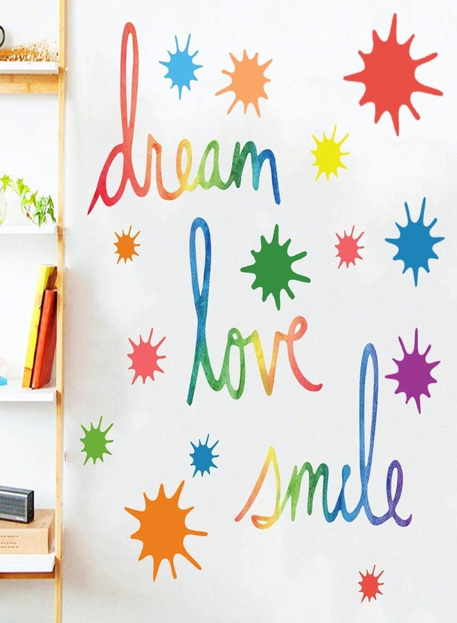 SUPANT Inspirational Wall Decor Quotes for Boy Girl Room Decor for Teen Girl Living Room Bedroom Classroom Playroom Nursery Girls Boys Room Wall Decals Decorations (Play, Create, Explore，Love, Dream, Smile) - Image 4