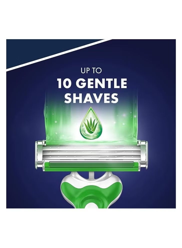Gillette Blue 3 Sensitive Disposable Razors 6+2 Free Razors - Image 2