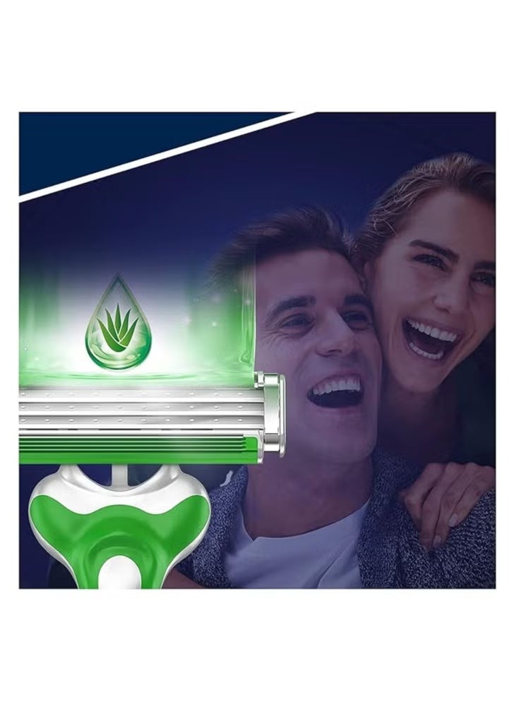 Gillette Blue 3 Sensitive Disposable Razors 6+2 Free Razors - Image 4