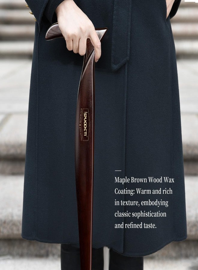 ispuoocti Wooden Walking Cane for Men and Women -Natural Solid Wood, 3 Rubber Tips, Heavy Duty, with Travel Bag- Wooden Walking Stick, Ergonomic Canes for Seniors Unisex Walking Canes (Maple Brown) - Image 4