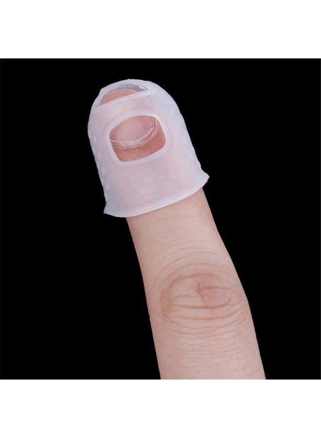 Generic 50pcs Guitar Silicone Finger Protector,Color Fingertip Protection Covers Caps in 5 Sizes for Beginner Playing Ukulele Electric Guitar and 6 Guitar Picks  - Image 5