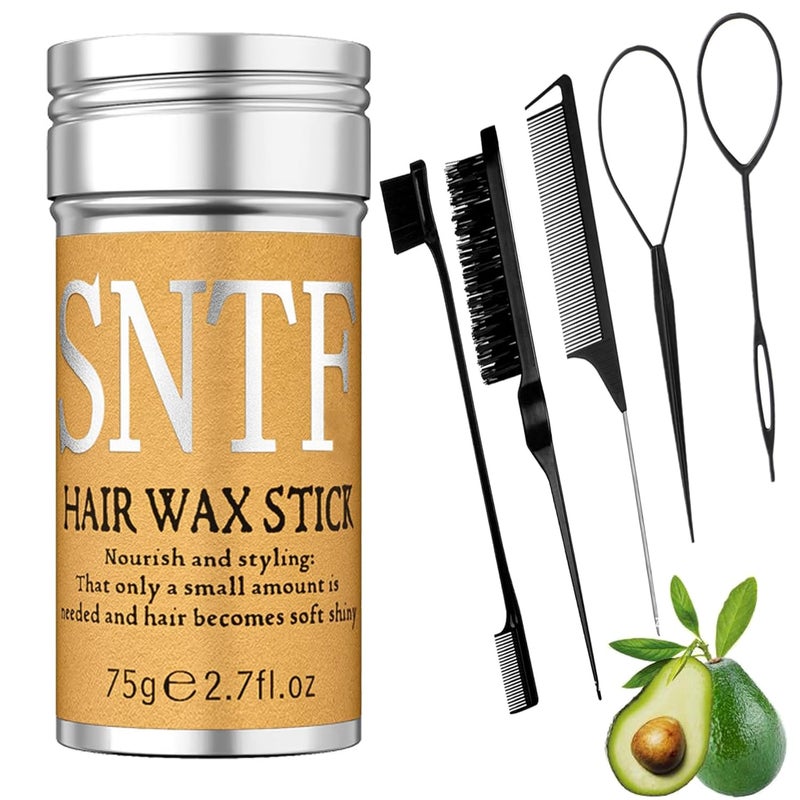 Generic Hair Wax Stick 6 Packs Set Wax Stick for Hair Wigs Flyaway  Wigs Hair Styling Wax for Smooth Edge Frizz Nongreasy Slick Stick Hair Wax 27 Oz 