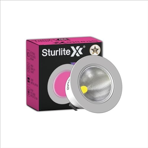 Sturlite Laura 3W LED Spotlight| Pink Light Color| 36mm-Cutout & Compact Design Ceiling Ligh| CRI Tech With High Voltage Protection Downlight - Pack of 1 - Image 1