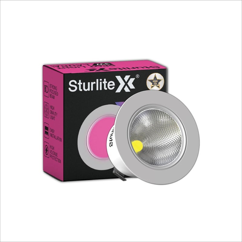 Sturlite Laura 3W LED Spotlight| Pink Light Color| 36mm-Cutout & Compact Design Ceiling Ligh| CRI Tech With High Voltage Protection Downlight - Pack of 1 - Image 2