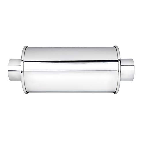 DC Sports Round Muffler 3" to 3", Black (DCMU-300-R) - Image 3