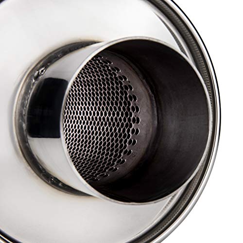 DC Sports Round Muffler 3" to 3", Black (DCMU-300-R) - Image 5