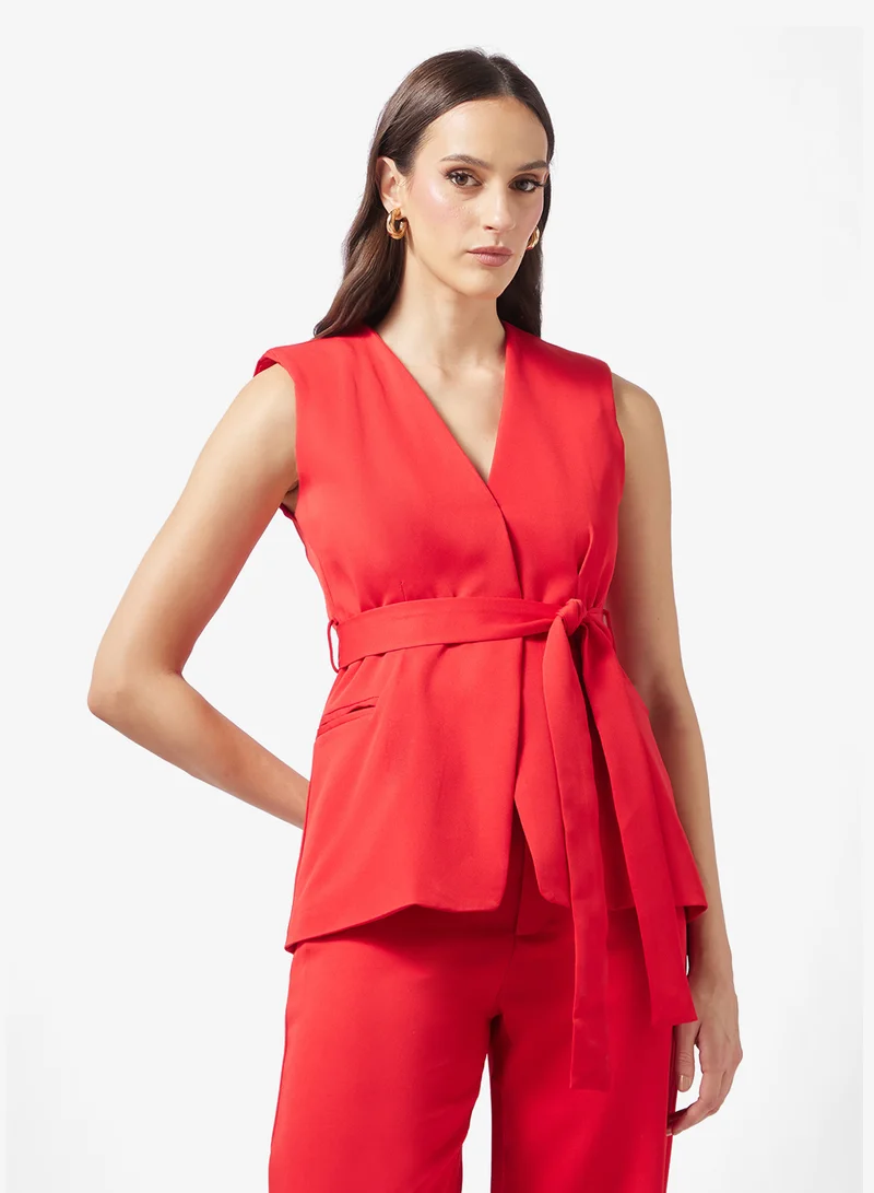 ELLA Vest & Pleate Skirt Set