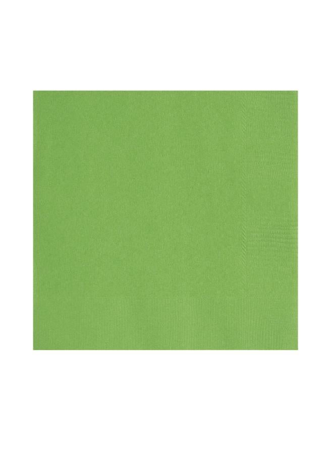 Unique Lime Green Beverage Napkins - Pack Of 20 - Image 2
