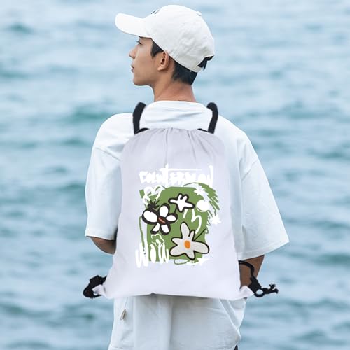 MAIKESUB 20 Pieces Sublimation Drawstring Backpack Bags Cinch Sack with String DIY Gym Sports Sackpack Lightweight - Image 5