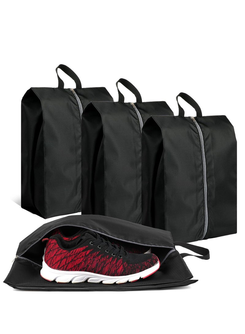 Oasisgalore 4-Pack Shoe Storage Bags, Waterproof Nylon with Sturdy Zipper for Travel for Men and Women - Image 1