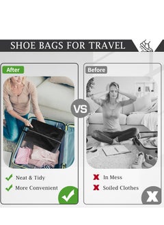 Oasisgalore 4-Pack Shoe Storage Bags, Waterproof Nylon with Sturdy Zipper for Travel for Men and Women  - Image 4
