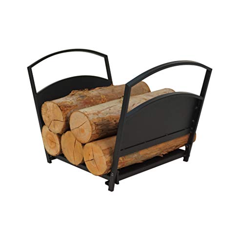 Fire Beauty Firewood Log Rack, Iron Wood Lumber Storage Holder for Fireplace, Heavy Duty Log Storage Bin for Firepit Stove Accessories - Image 1