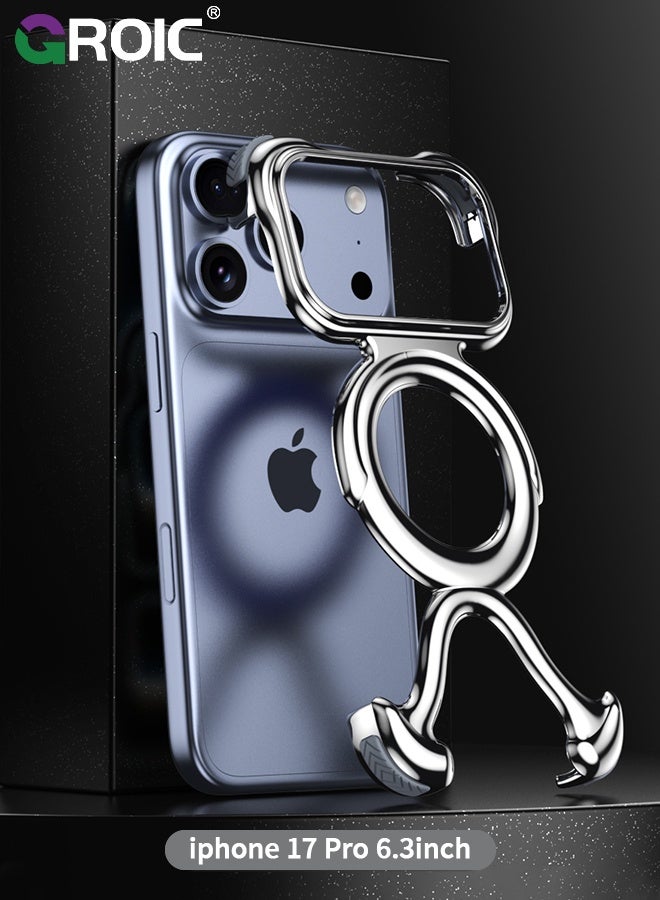 GROIC Frameless iPhone 17 Pro Phone Case,Compatible with iPhone 17 Pro Phone Cover,Slim Shockproof Thin Bumper Cases for iPhone 17 Pro Cover,Magnetic iPhone 17 Pro Phone Shell 6.3 inch - Image 1