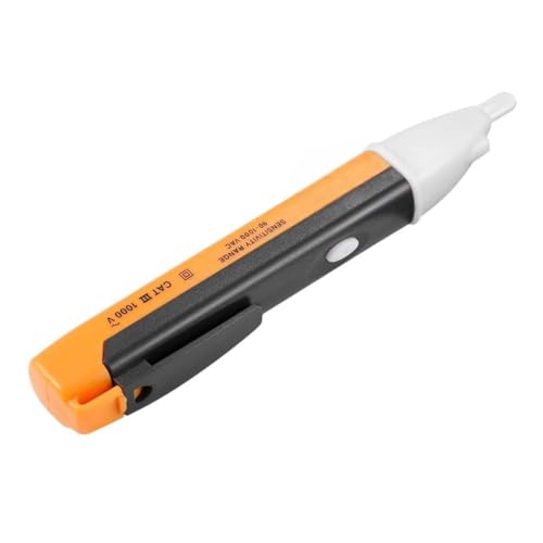 Sakrai Non-Contact Voltage Tester Pen 90~1000V AC – Electric Voltage Detector with LED Light and Alarm, Safe Power Sensor Tester for Home, Electricians & Professional Use – Yellow - Image 1
