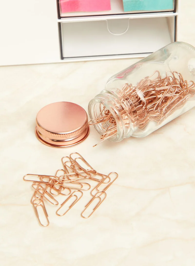 AURORA 150 Piece Rose Gold Paper Clips
