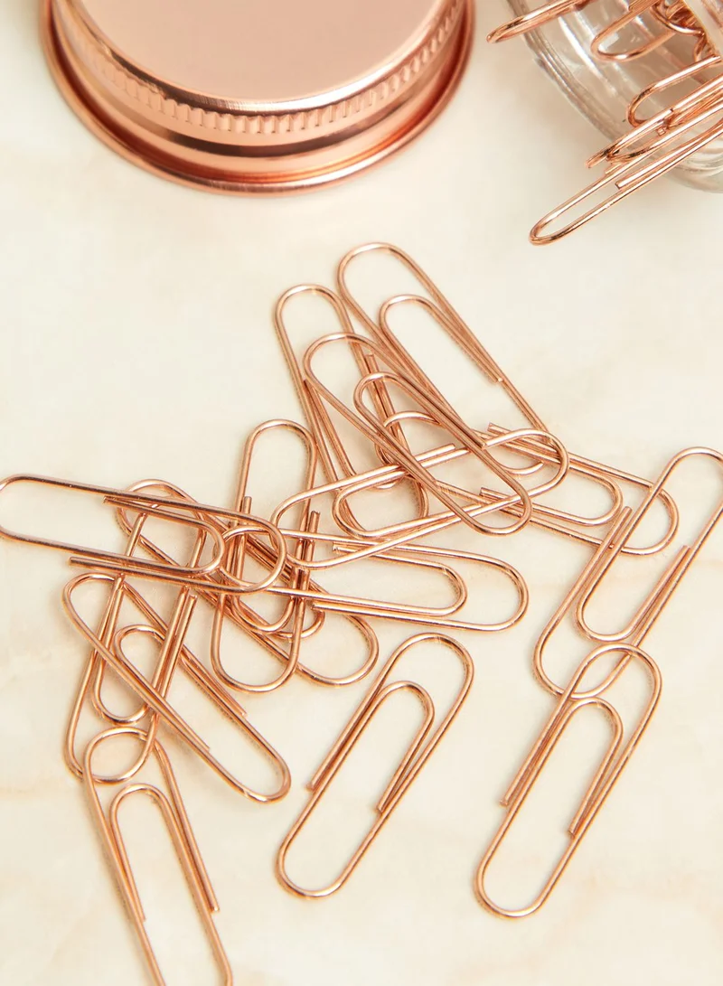 AURORA 150 Piece Rose Gold Paper Clips