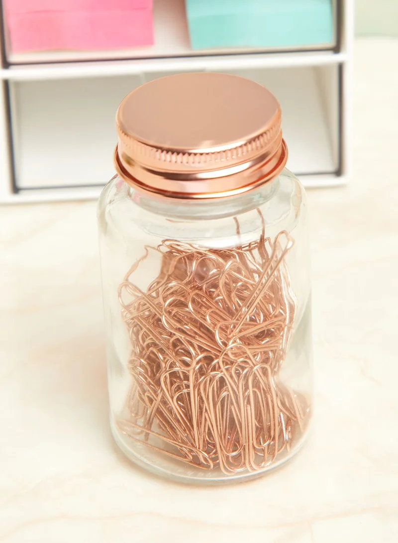 AURORA 150 Piece Rose Gold Paper Clips