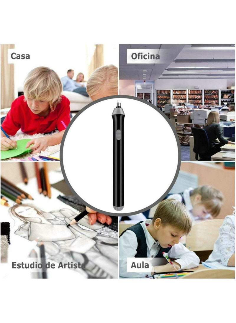Y&D - Electric Eraser, Battery Operated Eraser Kit with 22pcs Additional Replaceable Rubbers for Artists, Automatic Portable Pencil Sketching Pencils/Drafting/Drawing/Graphite Pencils - Image 1